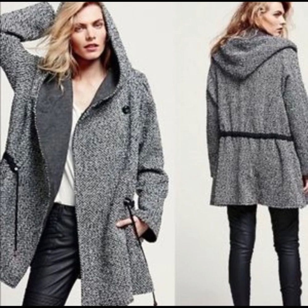 Free People Satellite Image tweed jacket medium